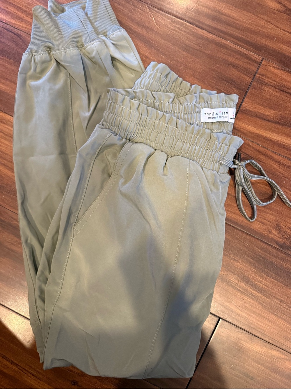 Vanilla Star Olive Green Women's Drawstring Jogger Pants